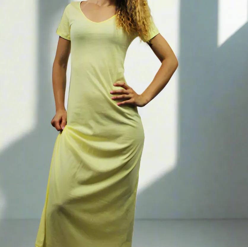 Women's Organic Cotton Maxi T-shirt Dress