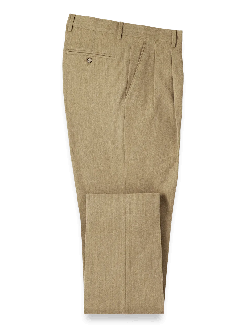 Wool Flannel Pants - Camel