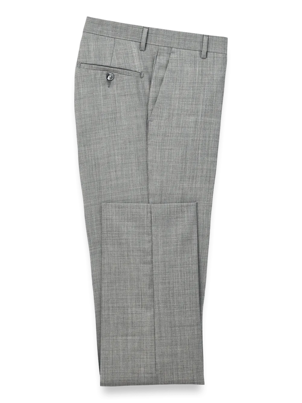 Wool Sharkskin Pants - Grey