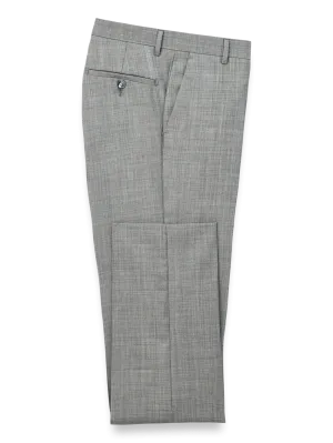 Wool Sharkskin Pants - Grey